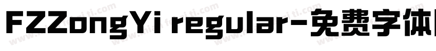 FZZongYi regular字体转换